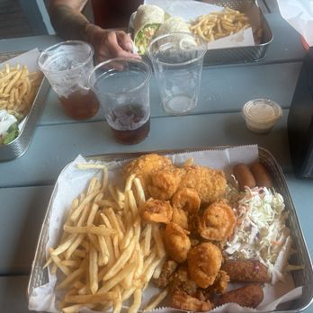 Bernie's Oyster House - Fried Captains platter $43 - Seafood Near Me - Tybee Island, Georgia Bernie's Oyster House - Fried Captains platter $43 - Seafood Near Me - Tybee Island, Georgia