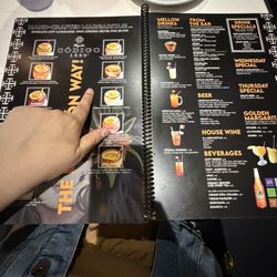 Drink menu