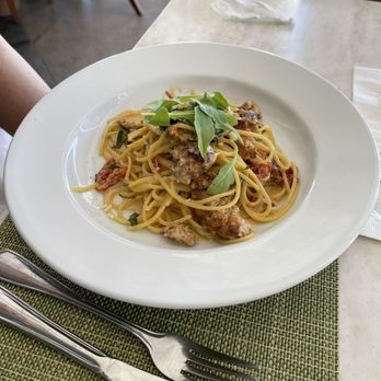 Mariposa - Chicken Sausage Spaghetii - New American Near Me - Honolulu, Hawaii