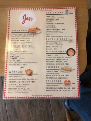 Menu photo 8 Jay's Recoleta, C
