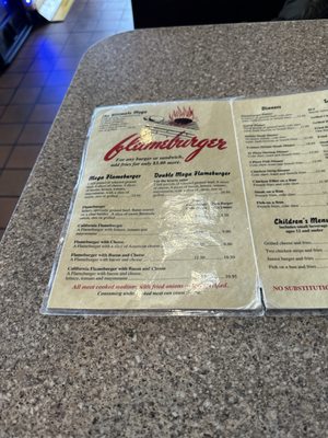 Menu photo 1 Flameburger Minneapolis, MN