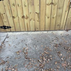 Fortified Fence And Weld - Bottom of gate after it was shaved down