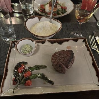Timber & Salt - Baseball Cut Filet (8oz) $54 Garlic Whipped Yukon Mashed Potatoes $12 - Cocktail Bars Near Me - Redwood City, California Timber & Salt - Baseball Cut Filet (8oz) $54 Garlic Whipped Yukon Mashed Potatoes $12 - Cocktail Bars Near Me - Redwood City, California