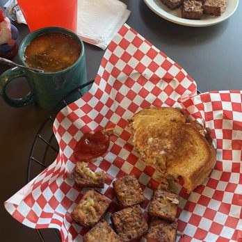 Scratch Kitchen & Catering - Spud nuggets, Duck Confit grilled cheese, Portuguese kale soup - Breakfast & Brunch Near Me - Newport, Rhode Island