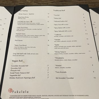 Fukulala - Menu - Japanese Near Me - Suwanee, Georgia