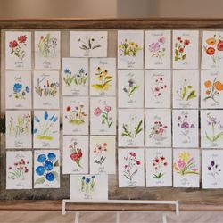 Fine Script Studio - Seating Chart with Handmade Cards & Calligraphy by Fine Script Studios