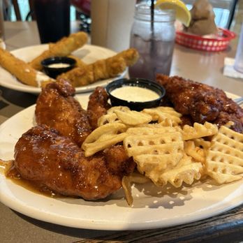 Pluckers Wing Bar - CityView - Monster Boneless Wing Basket - American Near Me - Fort Worth, Texas Pluckers Wing Bar - CityView - Monster Boneless Wing Basket - American Near Me - Fort Worth, Texas