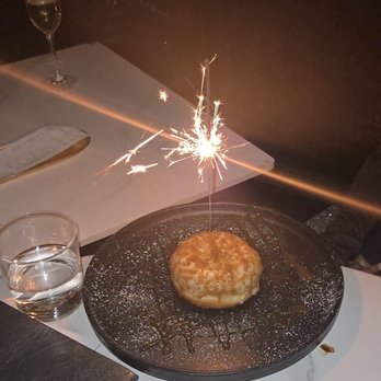 GAIA Supperclub - Birthday Doughnut with sparkler candle. - Greek Near Me - Washington, DC, District of Columbia GAIA Supperclub - Birthday Doughnut with sparkler candle. - Greek Near Me - Washington, DC, District of Columbia