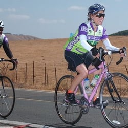 Marilyn Britton, DC - Dr. Britton riding in the Marin Century to raise money for  Leukemia & Lymphoma.