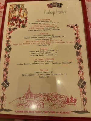 Menu photo 2 L'Auberge Bressane Paris, 75