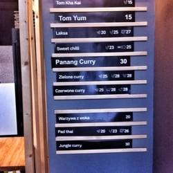 Tuk Tuk - Cennik (nie jest to cale menu)