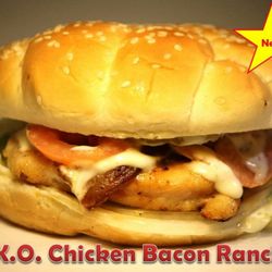 Knockout Burgers & Gyros - New. . Chicken Bacon Ranch