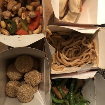 Holly's Mandarin - Green beans with chicken, kung pao chicken, pot stickers and sweet bean filled sesame balls. - Chinese Near Me - Oakland, California