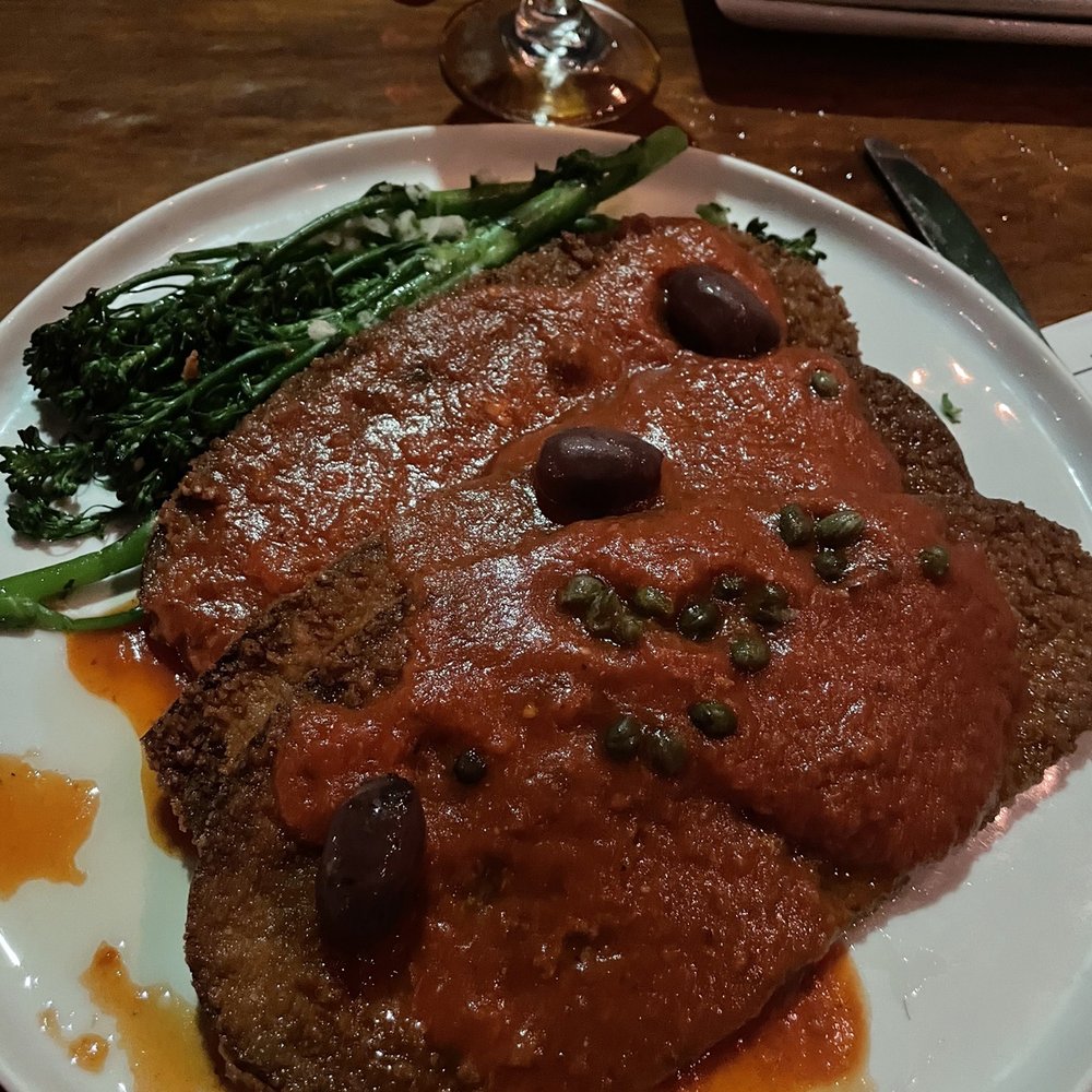 Valentina - Eggplant parmigiana- vegan and gluten free - Seafood Near Me - Encinitas, California Valentina - Eggplant parmigiana- vegan and gluten free - Seafood Near Me - Encinitas, California