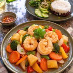 Sweet & Sour prawns