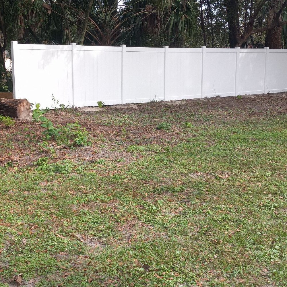 My new vinyl fence