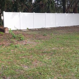My new vinyl fence
