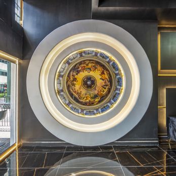 Jolie Houston - a circular view of the lobby - Lounges Near Me - Houston, Texas