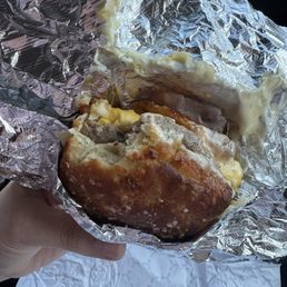 Sausage egg and cheese Sausage egg and cheese