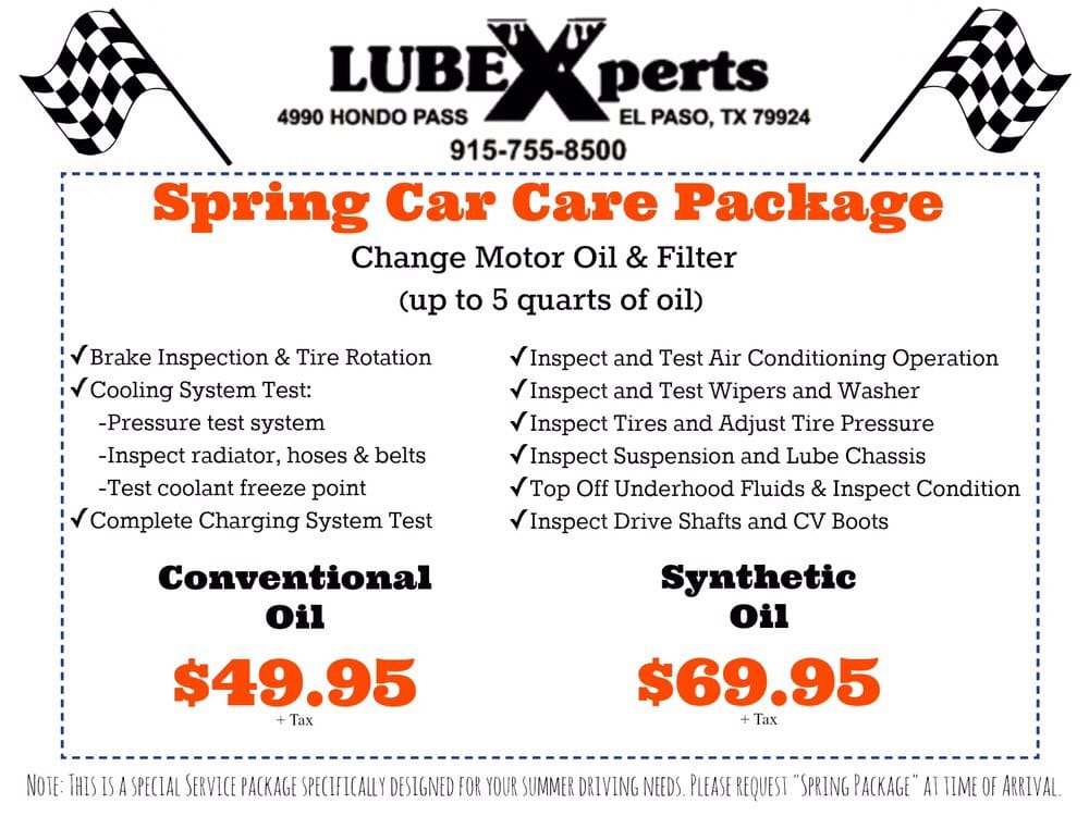 LUBE XPERTS 4990 Hondo Pass Dr, El Paso, Texas Auto Repair Phone