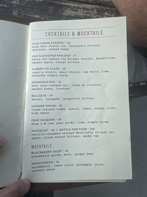 Menu photo 1 The Grill At Sage Lodge Pray, MT