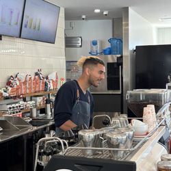 Compass Coffee - Maxwell doing his thang.