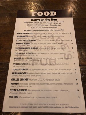 Menu photo 3 Renegades Pub Londonderry, NH Menu photo 3 Renegades Pub Londonderry, NH