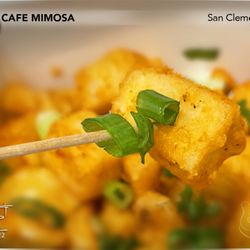 Cafe Mimosa - House Potatoes (To-go order: $7) Very good; a tad salty; the green onions added a nice balance to the overall flavor.