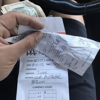 McDonald's - They owe me $98 only gave me back $12 in total I gave them $112 - Burgers Near Me - Wildomar, California McDonald's - They owe me $98 only gave me back $12 in total I gave them $112 - Burgers Near Me - Wildomar, California