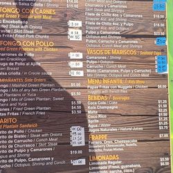 La Fiebre Del Sabor Criollo - Menu