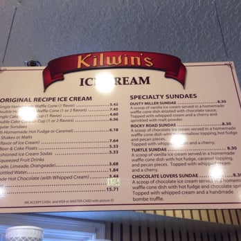 Kilwins Ice Cream - Chocolate - Fudge - Ice cream menu - Ice Cream & Frozen Yogurt Near Me - St. Augustine, Florida