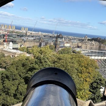Little Fish Tours - View of the city through a cannon hole. - Tours Near Me - Edinburgh, EDH