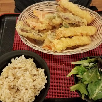 Teishoku - Shrimp & vegetable Tempura w/ brown rice $14.99. - Japanese Near Me - Honolulu, Hawaii Teishoku - Shrimp & vegetable Tempura w/ brown rice $14.99. - Japanese Near Me - Honolulu, Hawaii