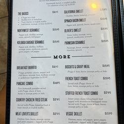 Oliver's Cafe - Menu