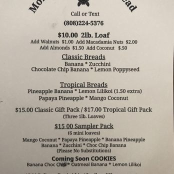 Mom's Homemade Bread - June 2020 Menu - Desserts Near Me - Pleasanton, California Mom's Homemade Bread - June 2020 Menu - Desserts Near Me - Pleasanton, California