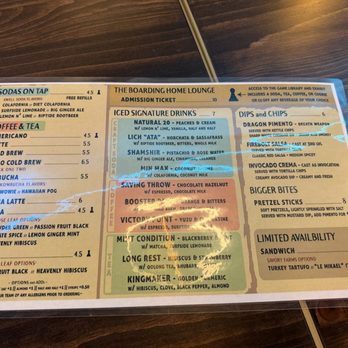 The Boarding Home - Menu - Themed Cafes Near Me - Carlsbad, California The Boarding Home - Menu - Themed Cafes Near Me - Carlsbad, California