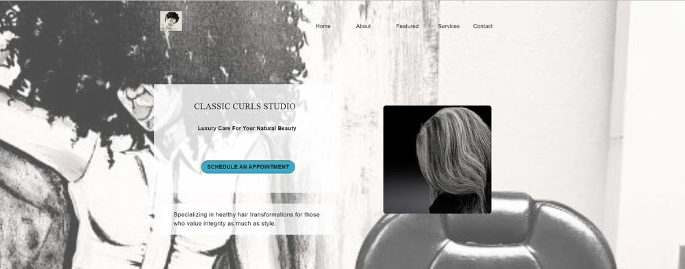 Classic Curls Studio  Logo