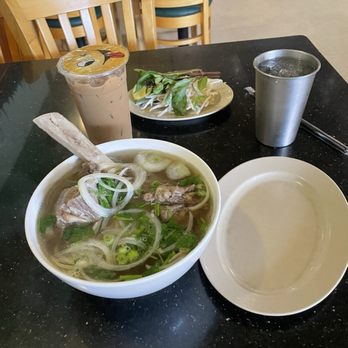 Pho Saigon No 1 Vietnamese Restaurant - Combo beef rib and oxtail pho with iced coffee - Vietnamese Near Me - Fairfield, California Pho Saigon No 1 Vietnamese Restaurant - Combo beef rib and oxtail pho with iced coffee - Vietnamese Near Me - Fairfield, California