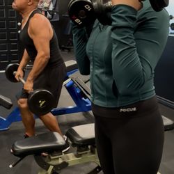 Fit Defined Personal Training - Angela and Kev upper body work