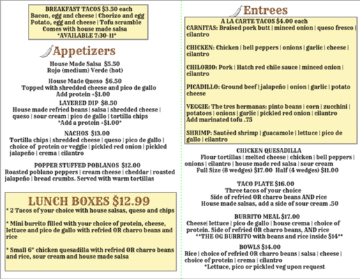 Menu photo 4 Oralia Buffalo, NY