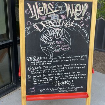 Dripline Brewery - Wells sign - Brewpubs Near Me - Albuquerque, New Mexico