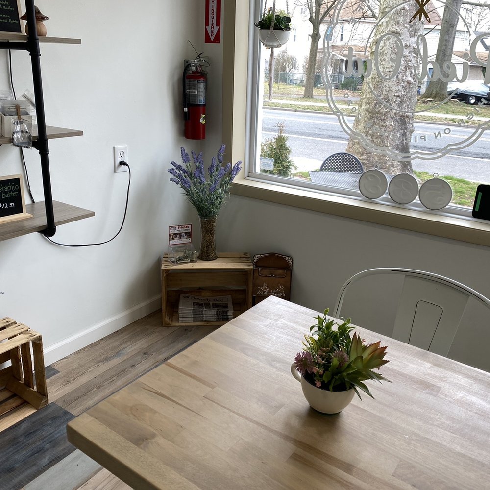 Pied Out Bakeshop - Indoor seating is so cute! - Bakeries Near Me - Delanco, New Jersey Pied Out Bakeshop - Indoor seating is so cute! - Bakeries Near Me - Delanco, New Jersey