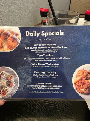 Menu photo 3 Latitude Seafood - Richmond Richmond, VA Menu photo 3 Latitude Seafood - Richmond Richmond, VA