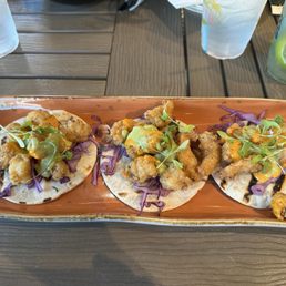Shrimp tacos so good