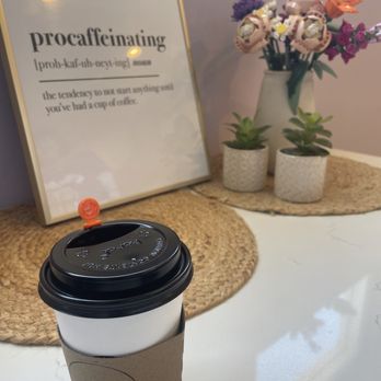 525 COFFEE CO. - Hot...well warm latte. - Coffee & Tea Near Me - Fullerton, California