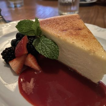 LAVO - The NY Style Cheesecake has a crème brûlée top and everything about this dessert is masterful - Italian Near Me - West Hollywood, California LAVO - The NY Style Cheesecake has a crème brûlée top and everything about this dessert is masterful - Italian Near Me - West Hollywood, California