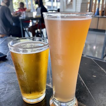 The Eight Bar - two glasses of beer on a table - Gastropubs Near Me - Los Angeles, California The Eight Bar - two glasses of beer on a table - Gastropubs Near Me - Los Angeles, California