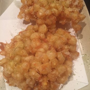 Kiraku - Corn tempura with green tea sea salt. Delicious!!!! - Tapas/Small Plates Near Me - Berkeley, California