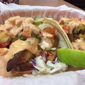 Cal Eats Fresh Mexican Grill - Blackened fish tacos (2) - Mexican Near Me - Newark, California
