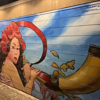 Blind Ox - Artwork on side of building. Hawaii needs more murals like this. - Tapas/Small Plates Near Me - Honolulu, Hawaii